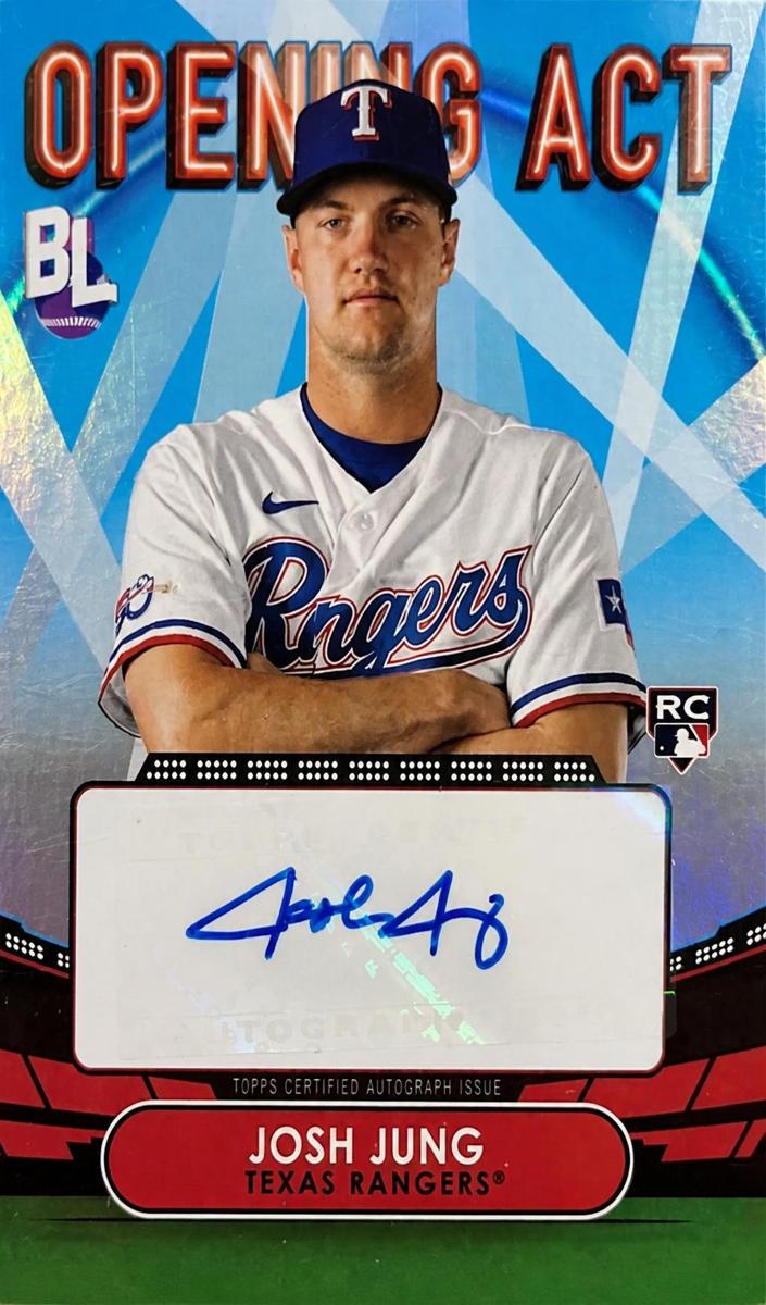 2023 Topps Big League Baseball Josh Jung #OAA-JJ PSA 9