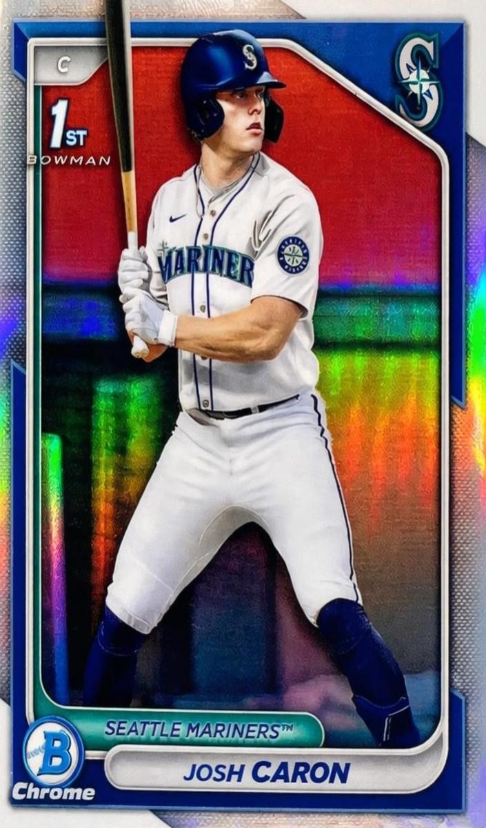 2024 Bowman Draft Chrome Baseball Refractor Josh Caron #BDC-155
