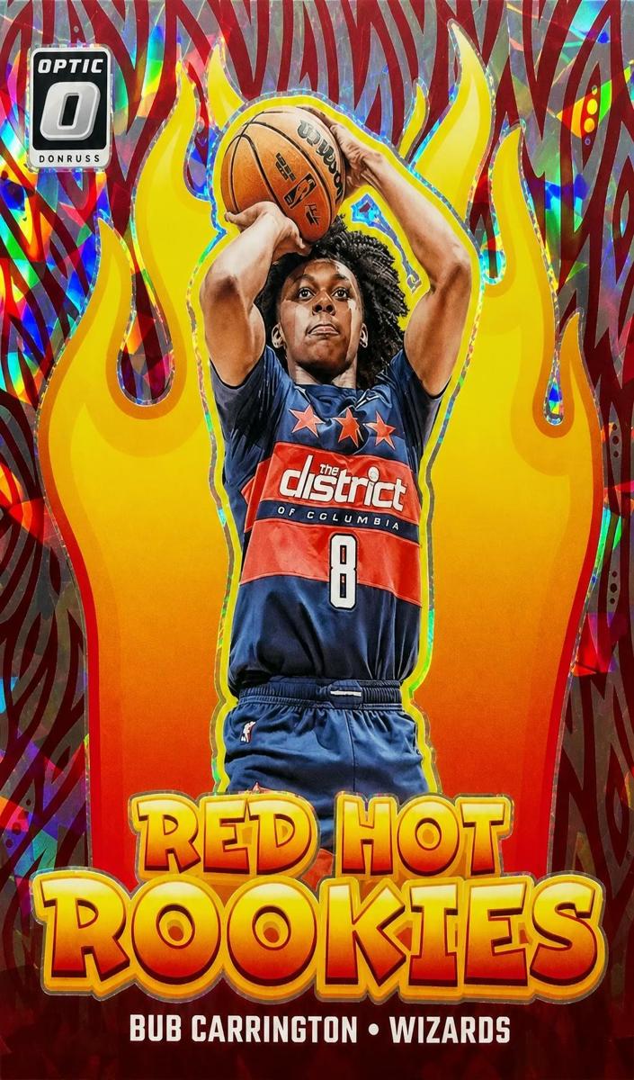 2024 Donruss Optic Basketball Cracked Ice Bub Carrington #11 PSA 9