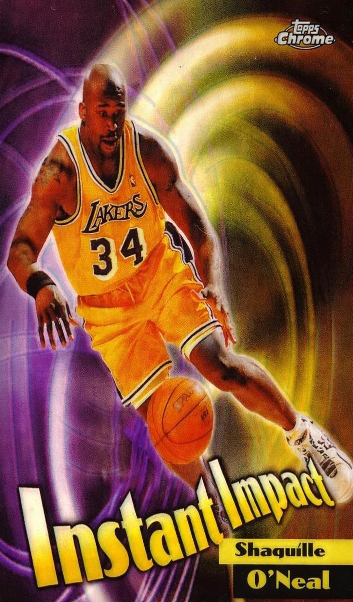 1998 Topps Chrome Basketball Refractor Shaquille O'Neal #I5 PSA 10