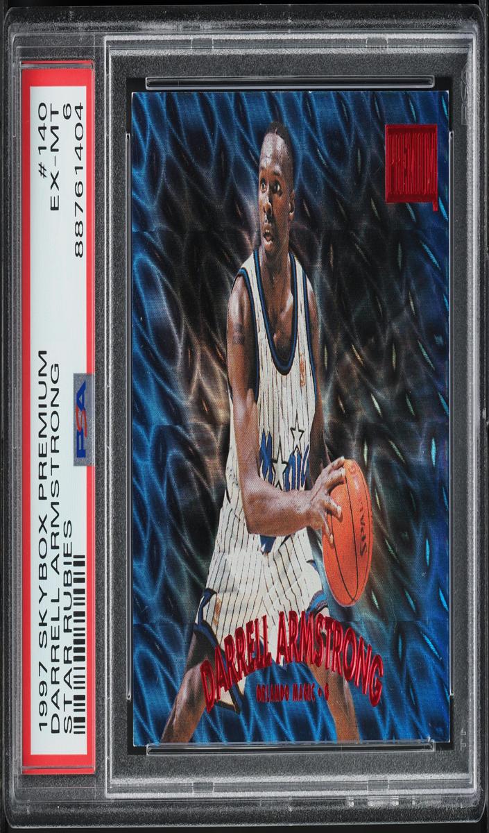 1997 Skybox Premium Basketball Star Rubies Darrell Armstrong #140 PSA 5.5