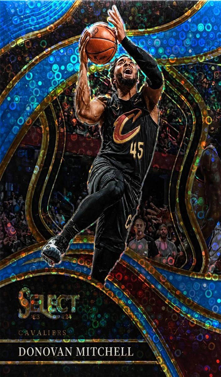 2023 Panini Select Basketball Light Blue Disco Donovan Mitchell #238