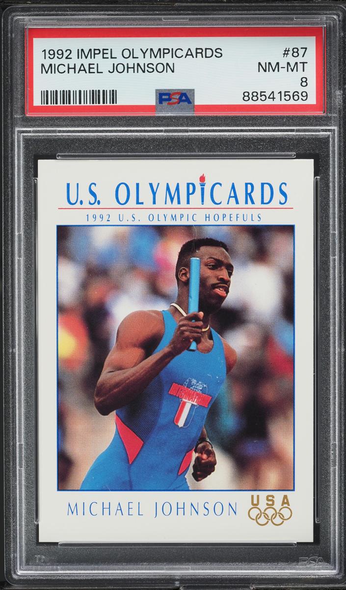 1992 Impel Olympicards Basketball Michael Johnson #87 PSA 10