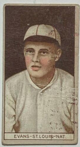 1912 American Tobacco Company Brown Background T207 Baseball Louis Evans #NNO