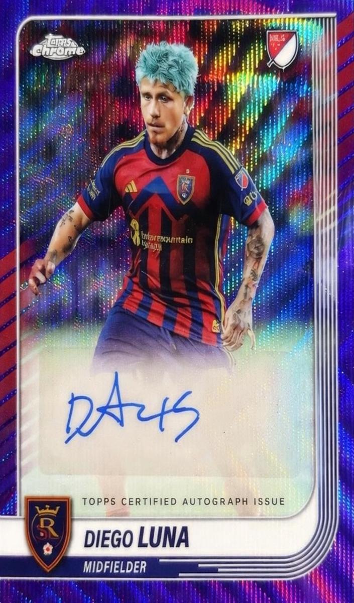 2025 Topps Chrome MLS Soccer Purple Wave Refractor Diego Luna #CA-DL