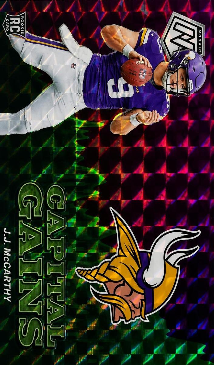 2024 Panini Mosaic Football Mosaic Purple J.J. McCarthy #15