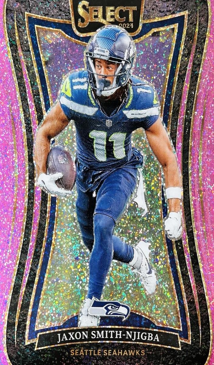 2024 Panini Select Football Pink Glitter Jaxon Smith-Njigba #349