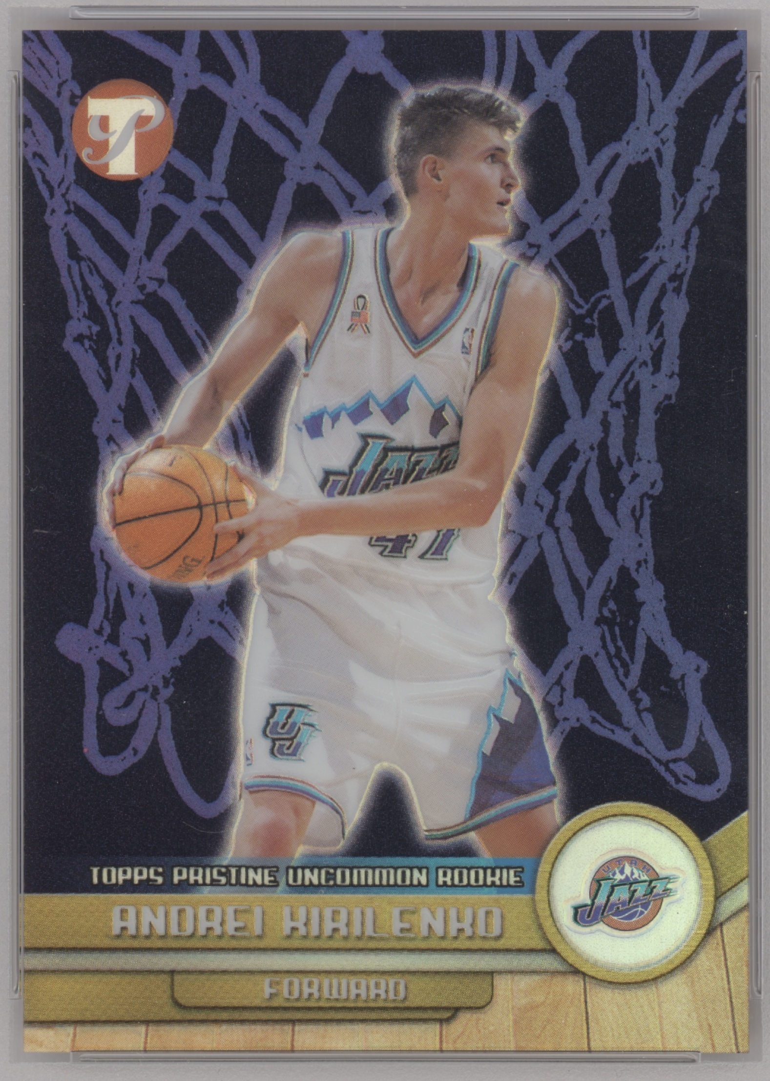 2001 Topps Pristine Basketball Refractor Andrei Kirilenko #106 PSA 10