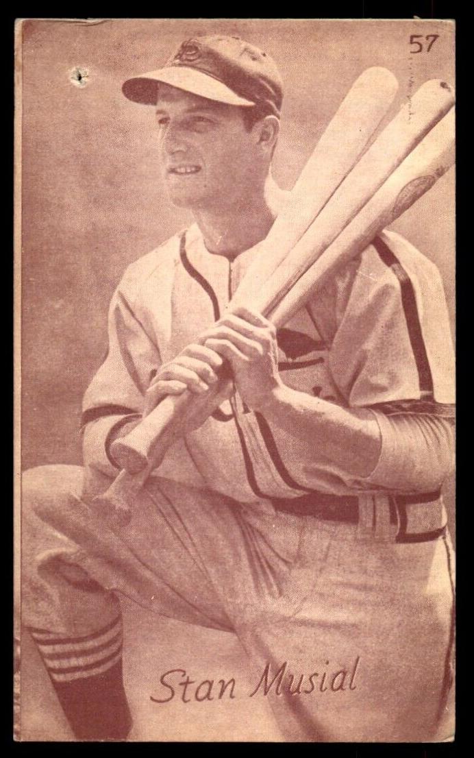 1953 Canadian Exhibits Baseball Stan Musial #57 SGC 3