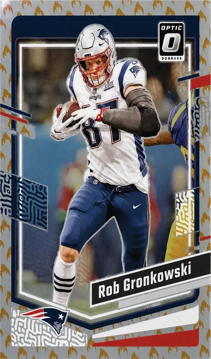 2023 Donruss Optic Football Fire Rob Gronkowski #132 PSA 9