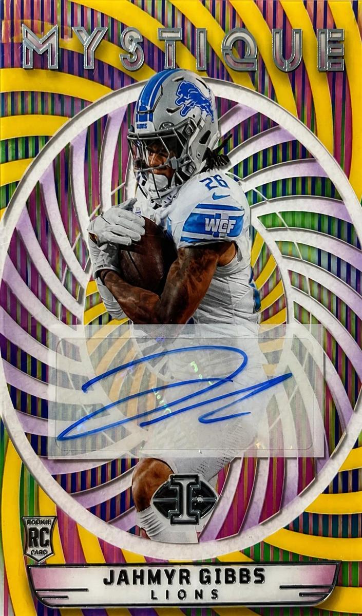 2023 Panini Illusions Football Gold Jahmyr Gibbs #12