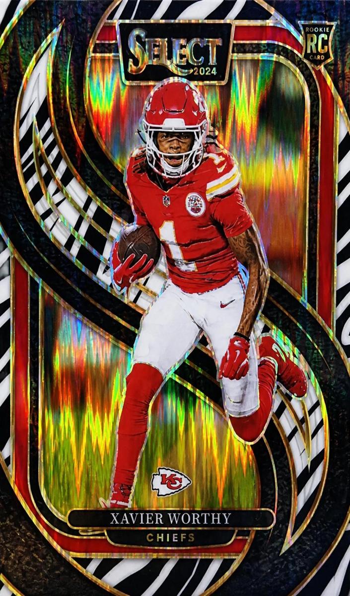2024 Panini Select Football Zebra Xavier Worthy #119 PSA 10