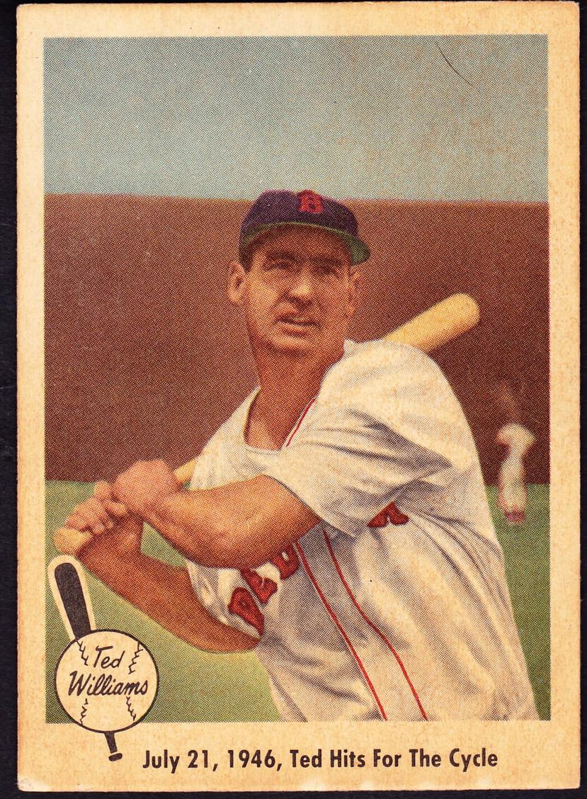 1959 Fleer Baseball Ted Hits for Cycle Ted Williams #29 PSA 7