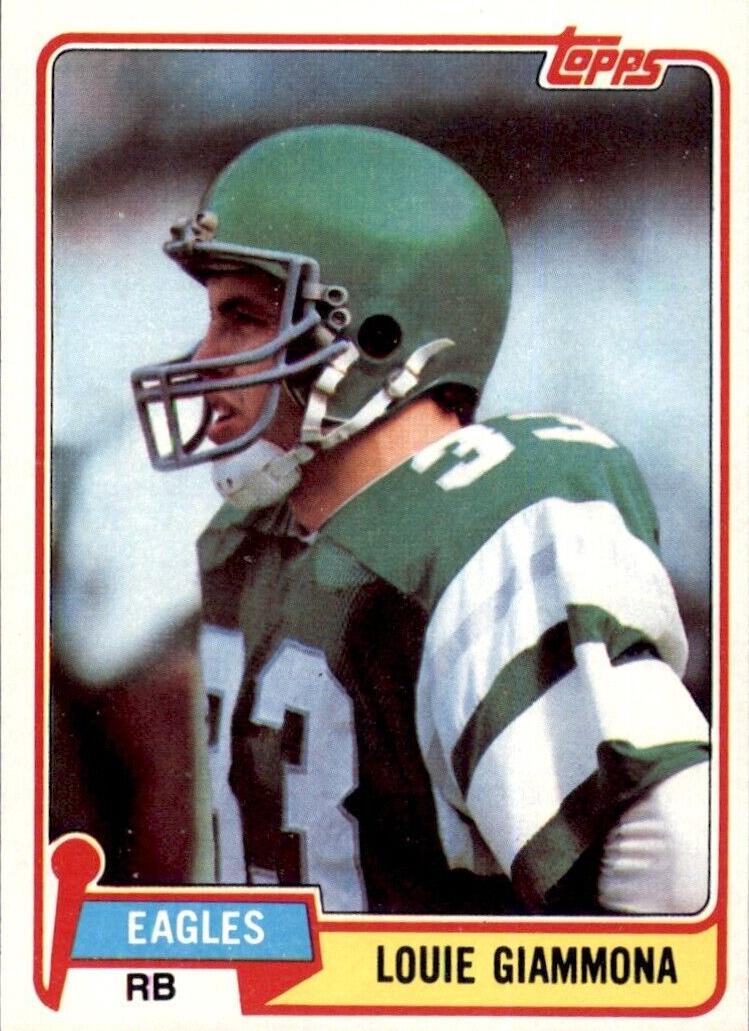 1981 Topps Football Louie Giammona #318