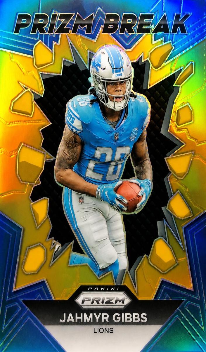 2023 Panini Prizm Football Gold Jahmyr Gibbs #PB-5 PSA 8.5