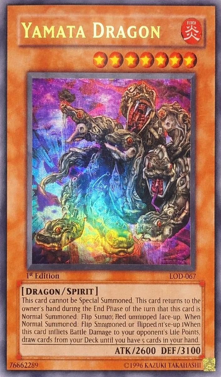 2003 Yu-Gi-Oh! Legacy of Darkness 1st Edition Yamata Dragon #LOD-067