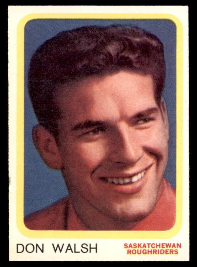 1963 Topps CFL Football Don Walsh #65