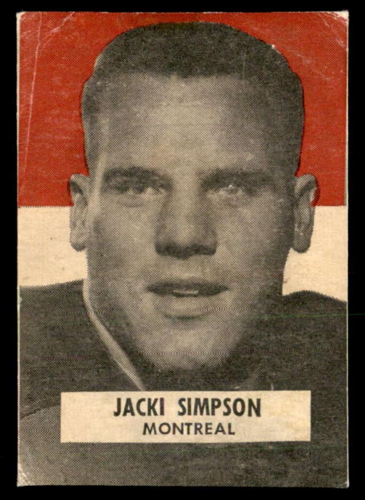 1959 Wheaties CFL Football Jackie Simpson #NNO PSA 2