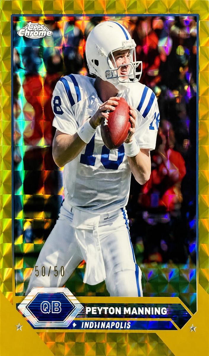 2023 Topps Composite Football Geometric Gold Peyton Manning #11 SGC 9.5