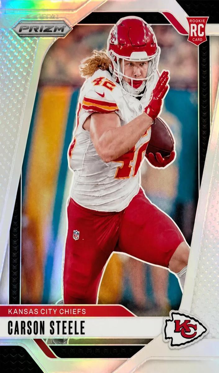 2024 Panini Prizm Football Silver Carson Steele #377 PSA 9