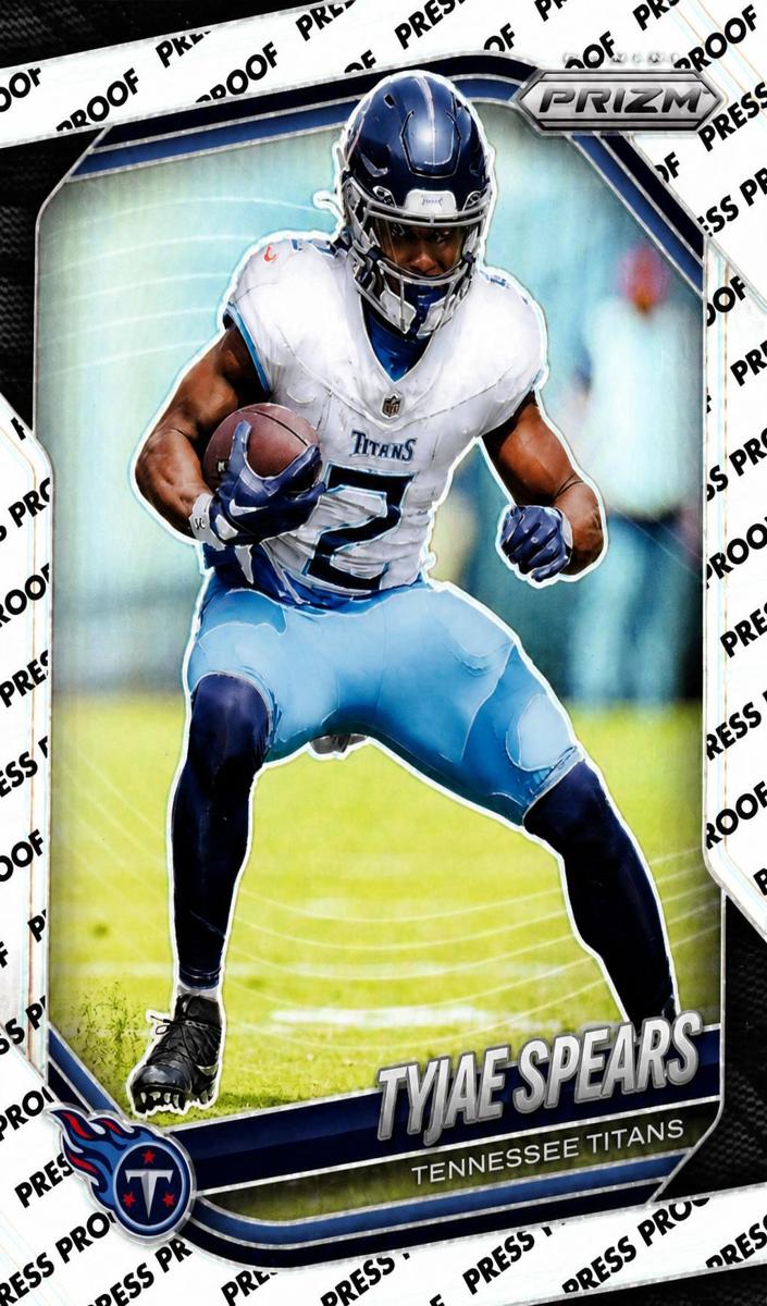 2025 Panini Prizm Football Press Proof Tyjae Spears #270