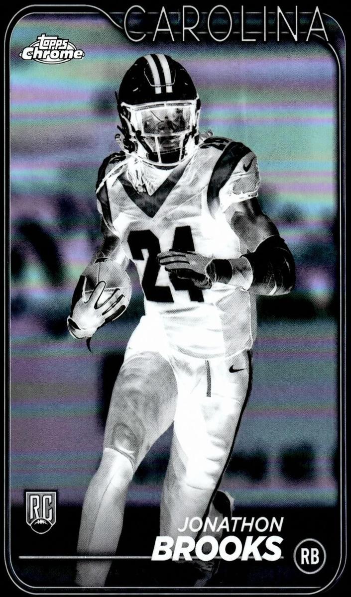 2024 Topps Chrome Football Negative Refractor Jonathon Brooks #216