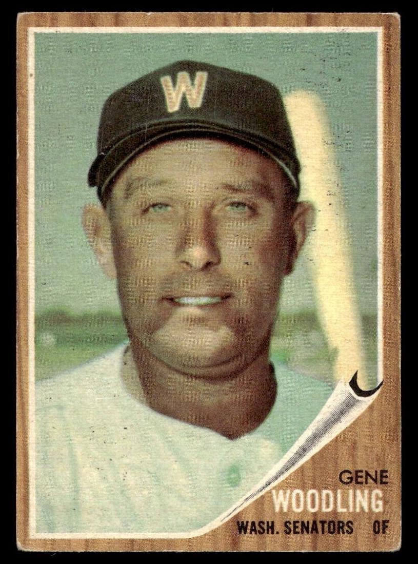 1962 Topps Baseball Green Tint Gene Woodling #125 PSA 6.5