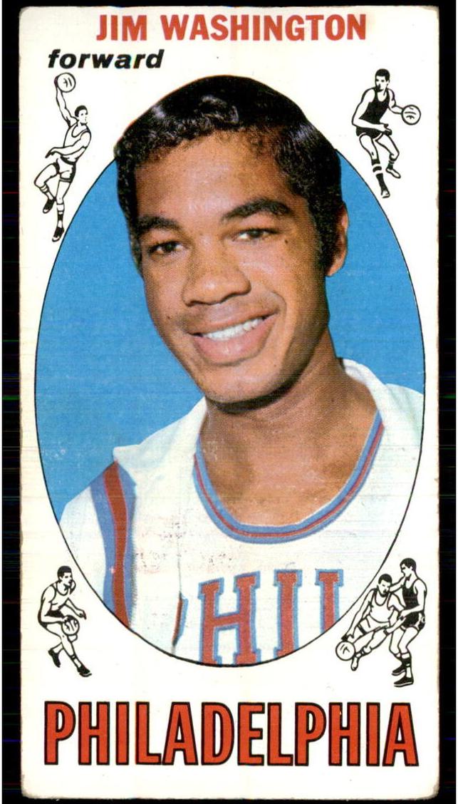 1969 Topps Basketball Jim Washington #17 PSA 7