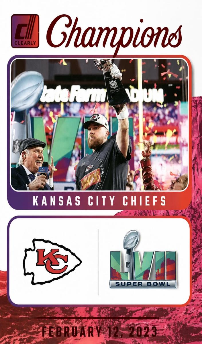2023 Panini Clearly Donruss Football Red Travis Kelce #5