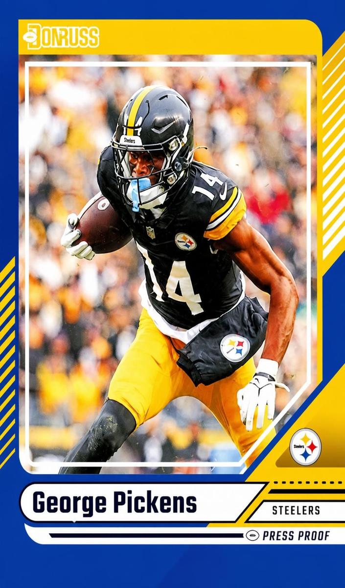 2024 Panini Donruss Football Press Proof Blue George Pickens #62