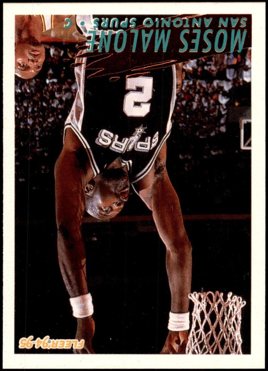 1994 Fleer Basketball Moses Malone #368 PSA 9