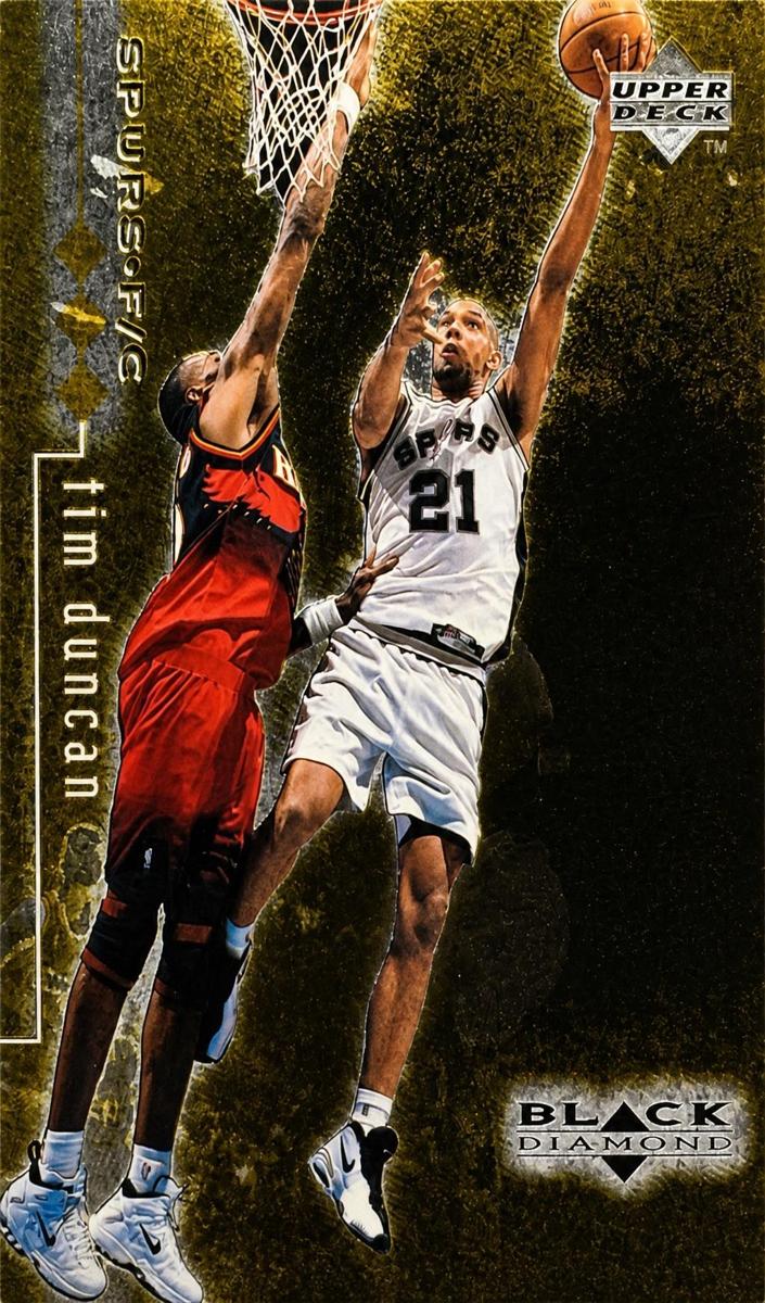 1998 Upper Deck Black Diamond Basketball Triple Tim Duncan #76