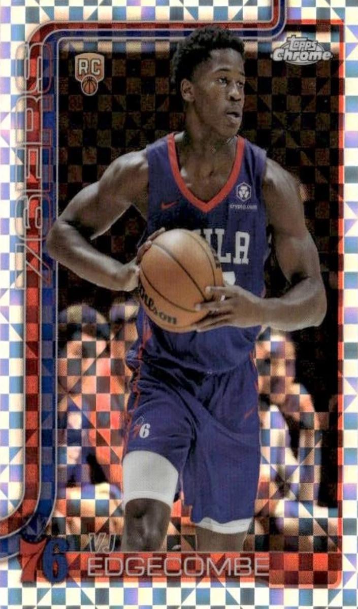 2025 Topps Chrome Basketball X-Fractor VJ Edgecombe #253