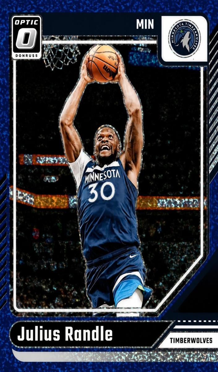 2024 Donruss Optic Basketball Blue Glitter Julius Randle #224