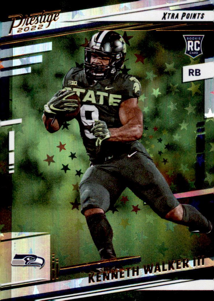 2022 Panini Prestige Football Xtra Points Astral Kenneth Walker III #314 PSA 7.5