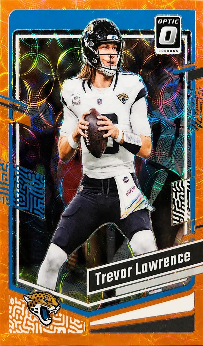 2023 Donruss Optic Football Orange Scope Trevor Lawrence #87 PSA 9