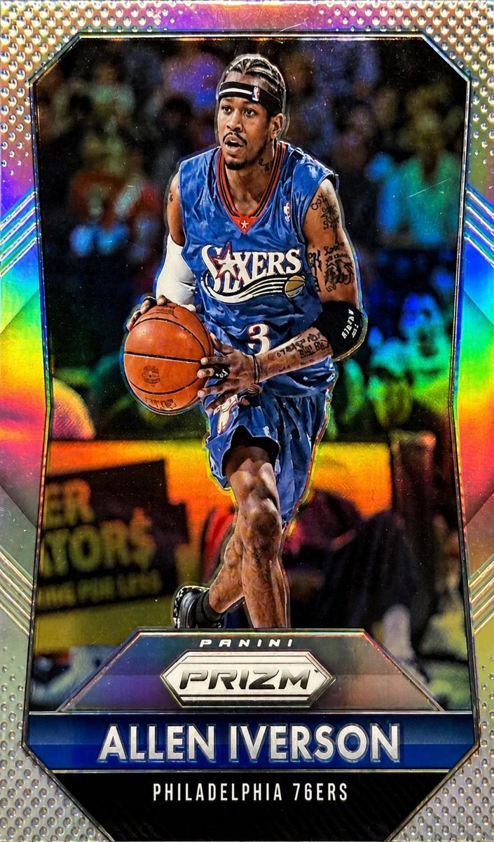 2015 Panini Prizm Basketball Silver Allen Iverson #286 PSA 9