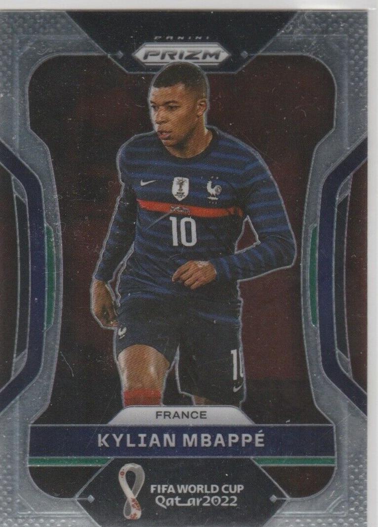 2022 Panini Prizm FIFA World Cup Qatar Soccer Kylian Mbappe #101 PSA 9