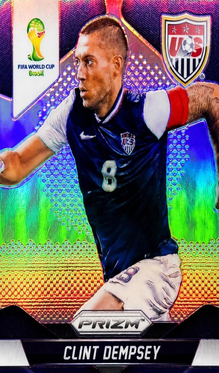 2014 Panini Prizm World Cup Soccer Silver Clint Dempsey #69 PSA 9