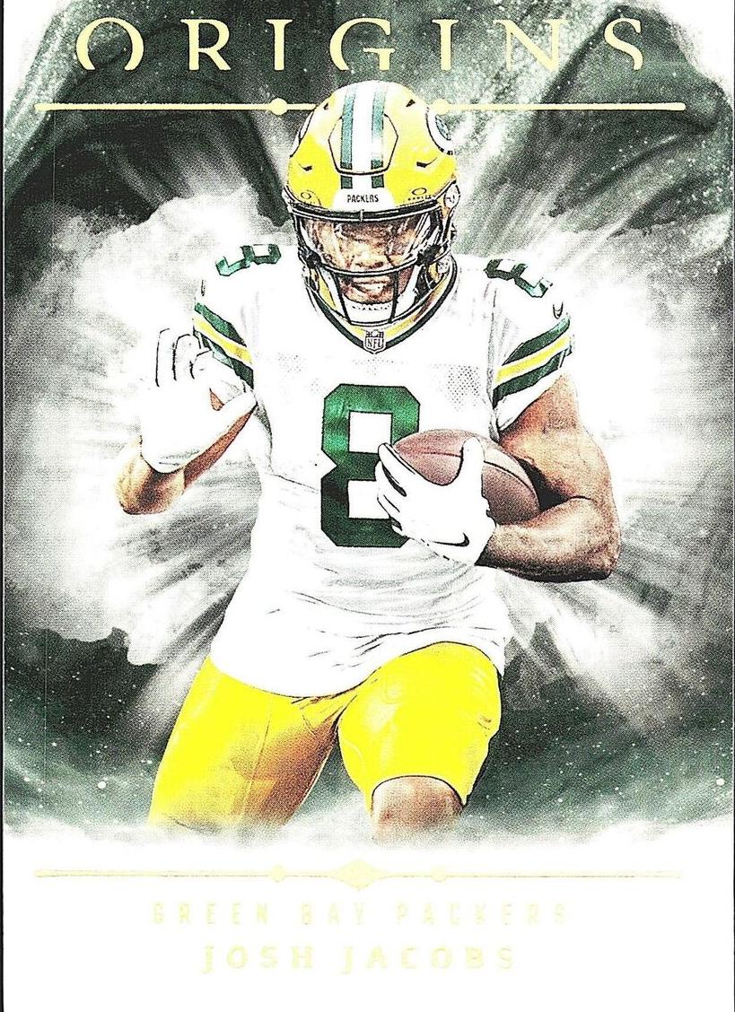 2024 Panini Origins Football Green Josh Jacobs #34