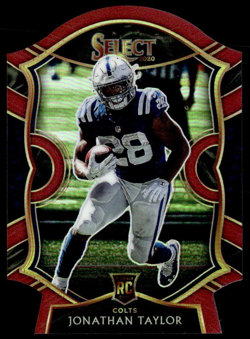 2020 Panini Select Football Die Cut Red Jonathan Taylor #53 SGC 9