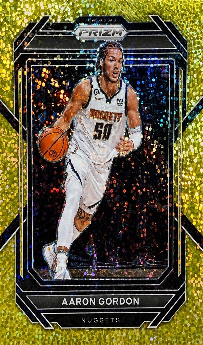 2022 Panini Prizm Basketball Gold Sparkle Aaron Gordon #41 PSA 9