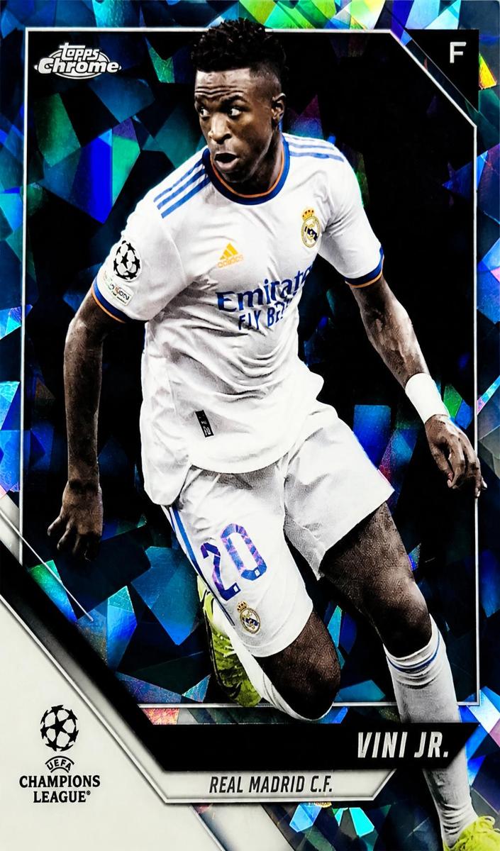 2021 Topps Chrome Sapphire UEFA Champions League Soccer Vini Jr. #63 PSA 10