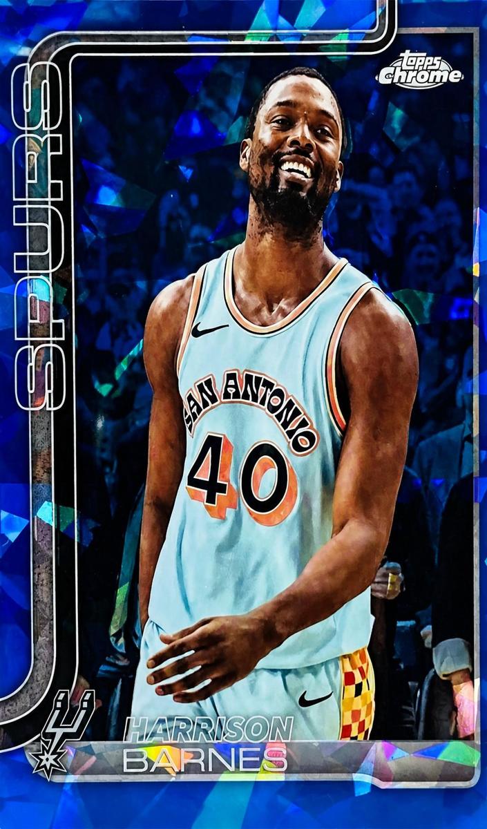 2025 Topps Chrome Sapphire Basketball Harrison Barnes #216