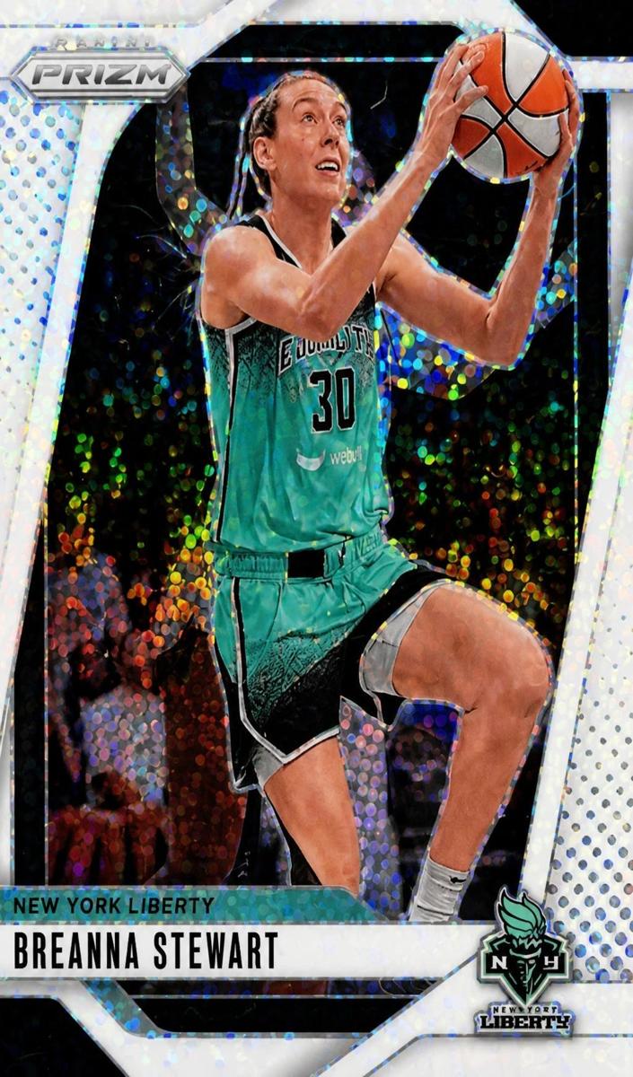 2024 Panini Prizm WNBA Basketball White Sparkle Breanna Stewart #99