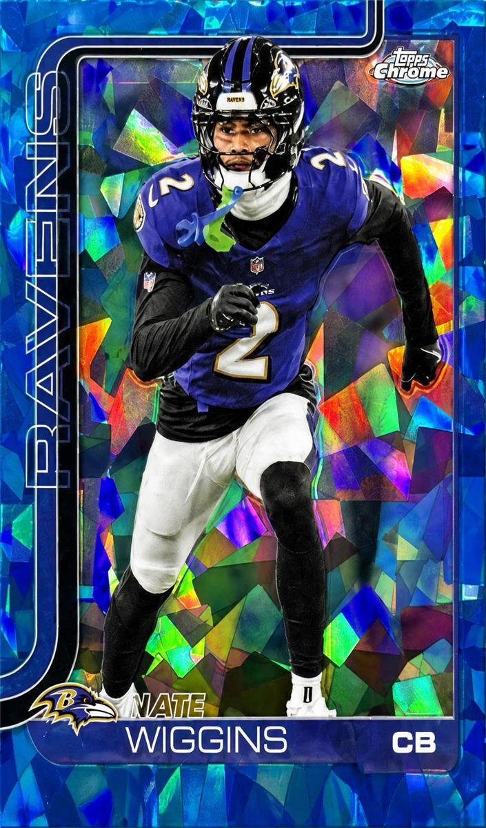 2025 Topps Chrome Sapphire Football Nate Wiggins #28