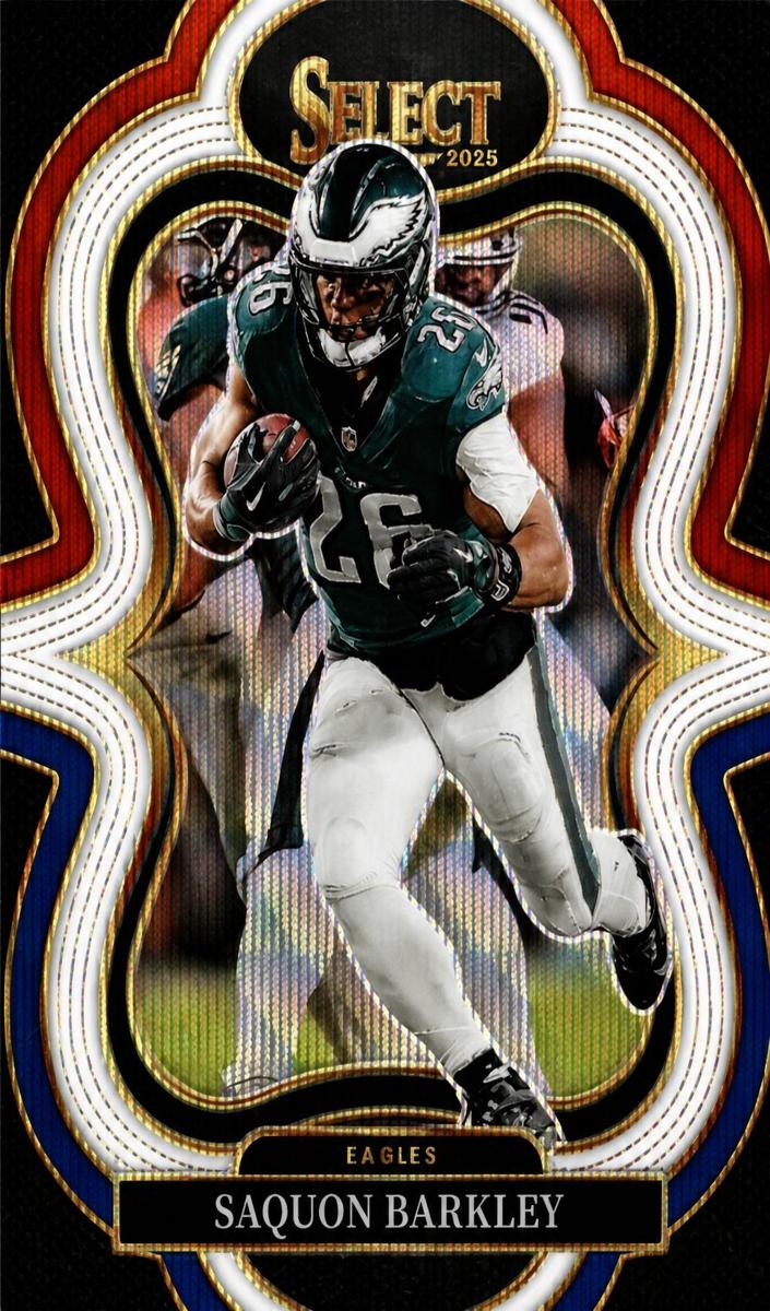 2025 Panini Select Football Tri-Color Saquon Barkley #391