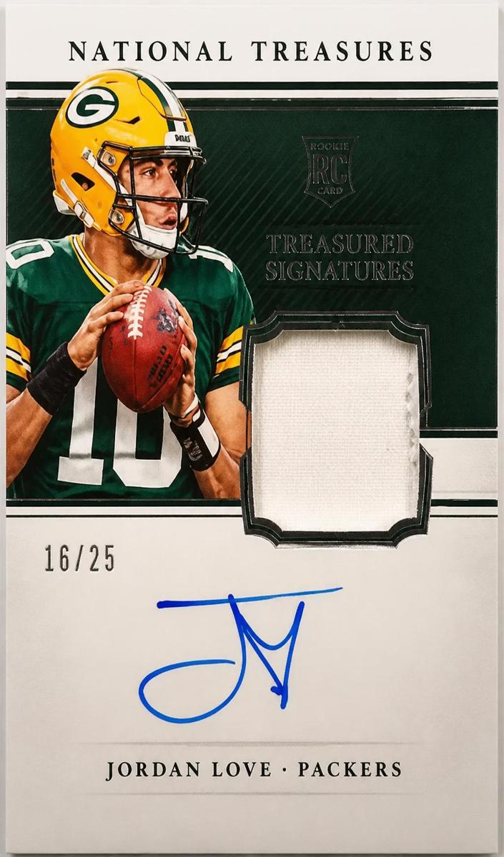 2020 Panini National Treasures Football Jordan Love #RGS-JL