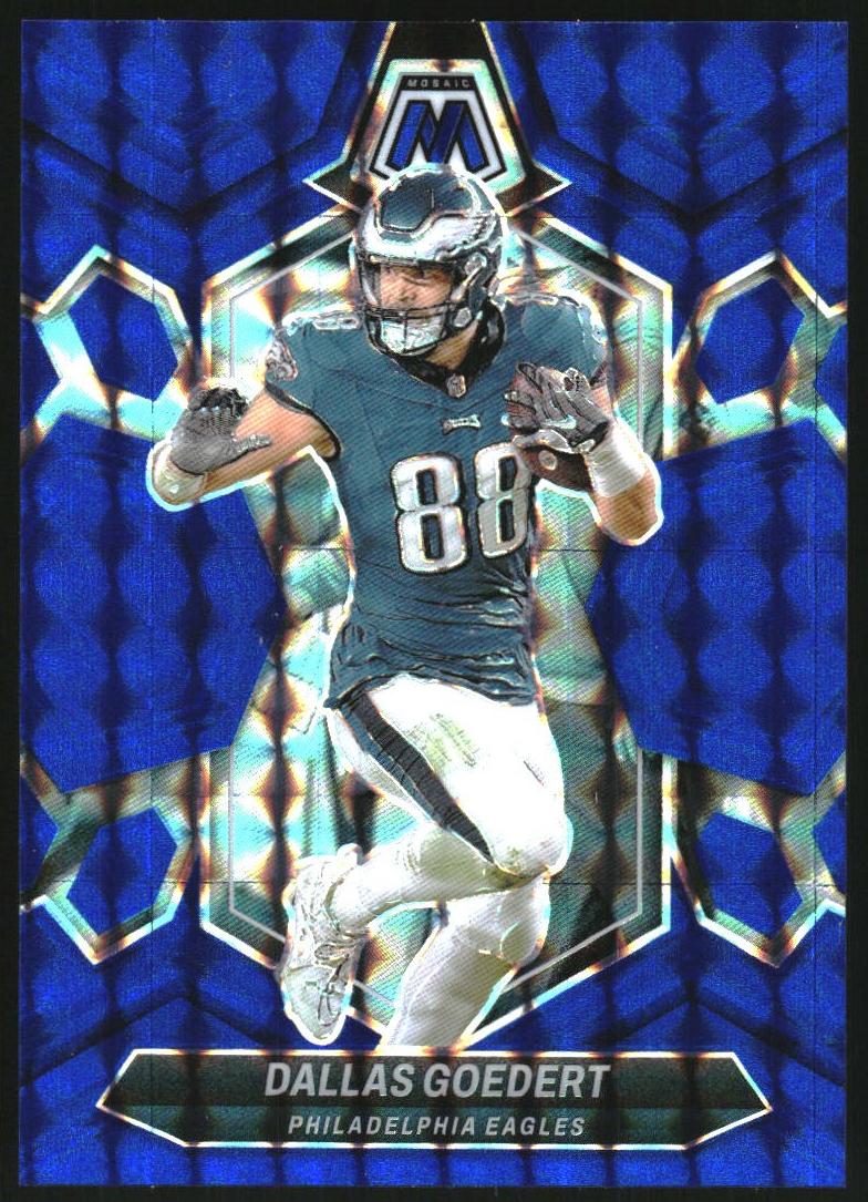 2024 Panini Mosaic Football Blue Dallas Goedert #180 SGC 9