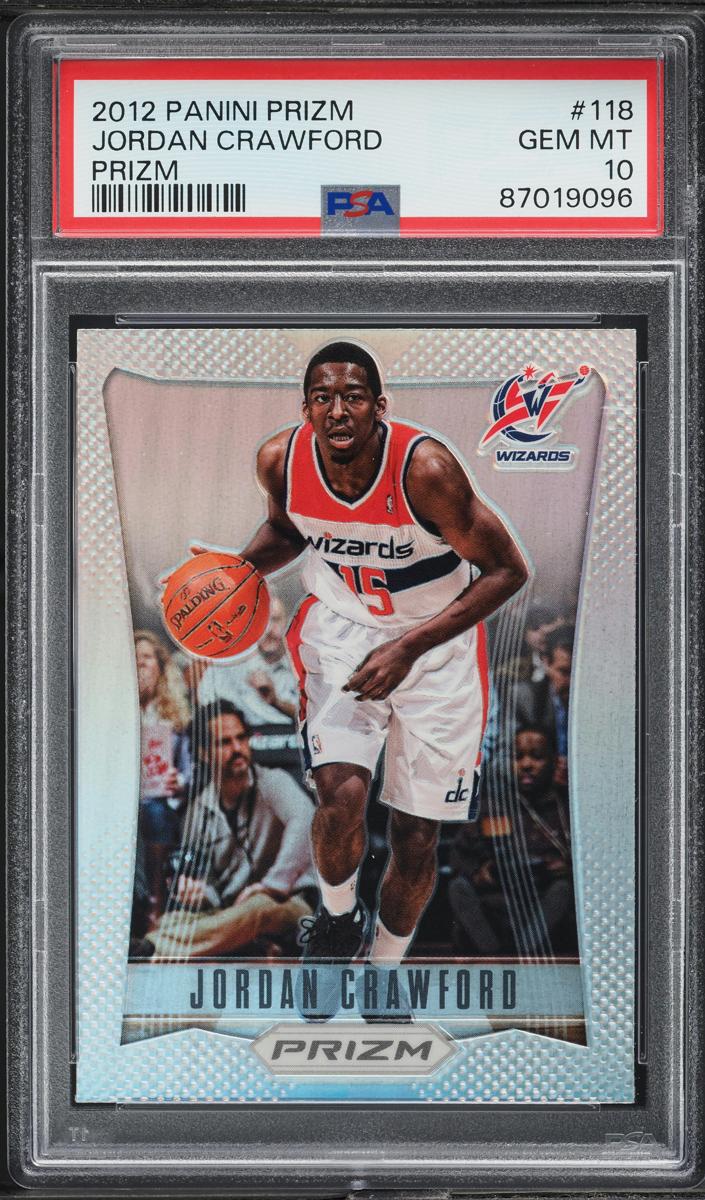 2012 Panini Prizm Basketball Silver Prizm Jordan Crawford #118 PSA 10